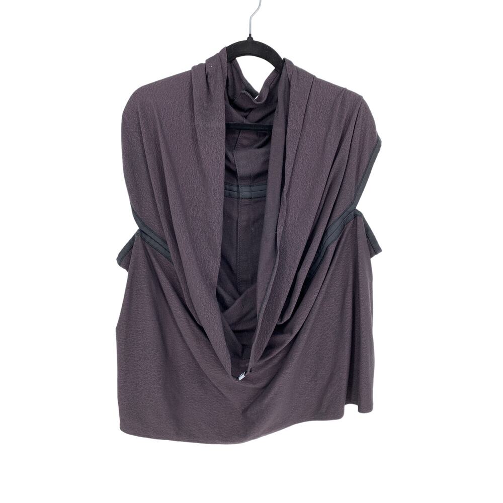 Lululemon Scarf Wrap Womens One Size Dark Heathered Purple Black Trim *READ